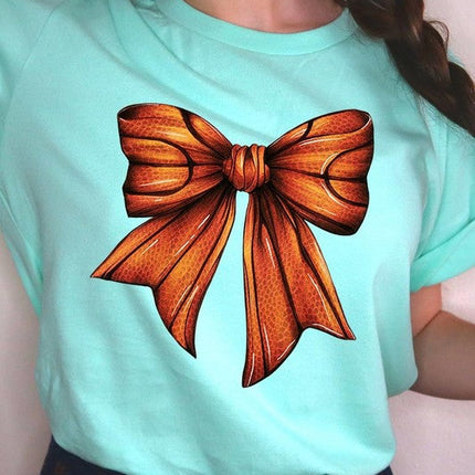 Coquette Basketball Bow Graphic Tee