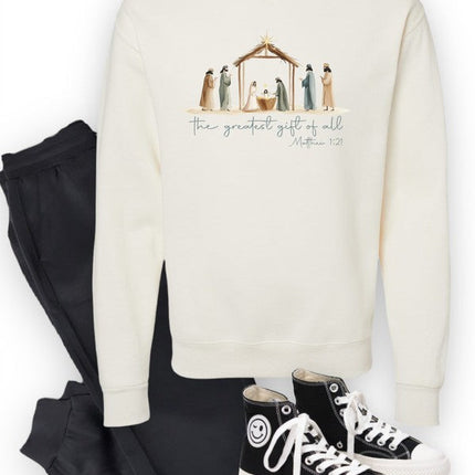 The Greatest Gift Of All Cozy Crew Sweatshirt