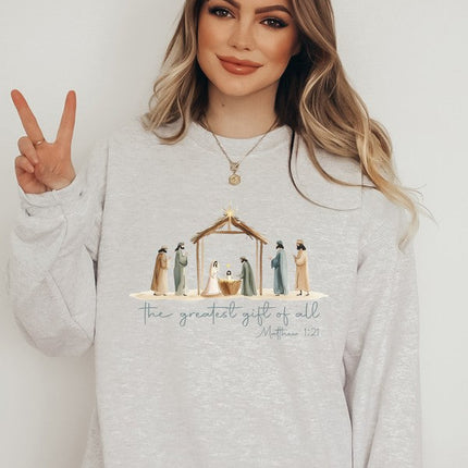 The Greatest Gift Of All Cozy Crew Sweatshirt