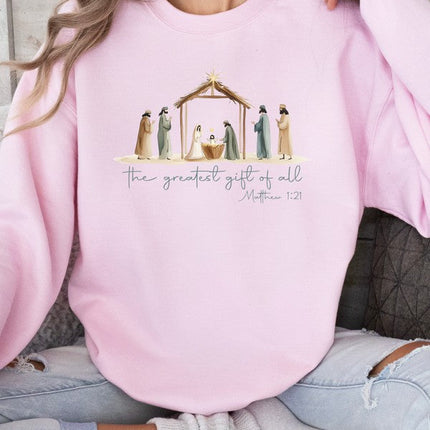 The Greatest Gift Of All Cozy Crew Sweatshirt