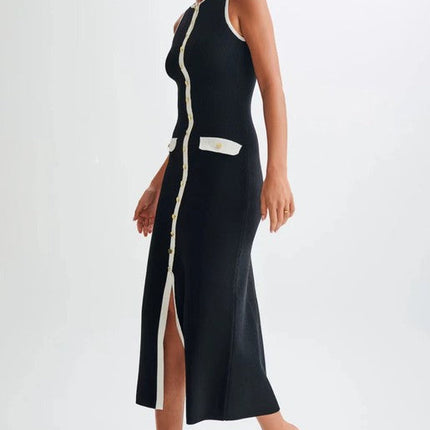 WOMEN FASHION LONG MIDI SWEATER DRESS