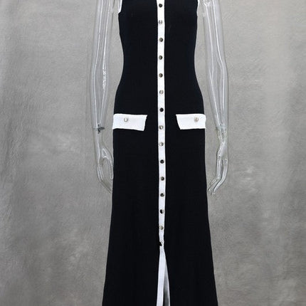 WOMEN FASHION LONG MIDI SWEATER DRESS
