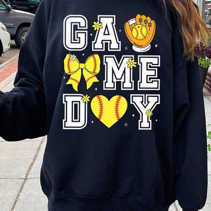 Softball Game Day Graphic Sweatshirt