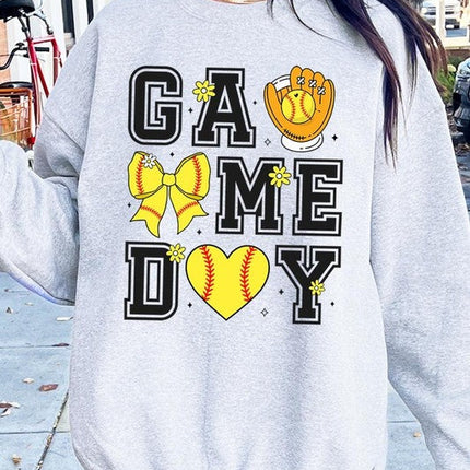 Softball Game Day Graphic Sweatshirt