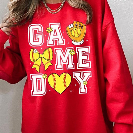 Softball Game Day Graphic Sweatshirt
