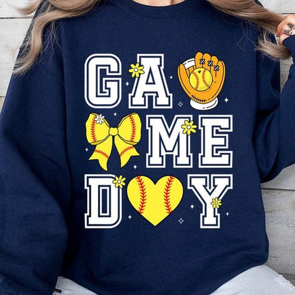 Softball Game Day Graphic Sweatshirt