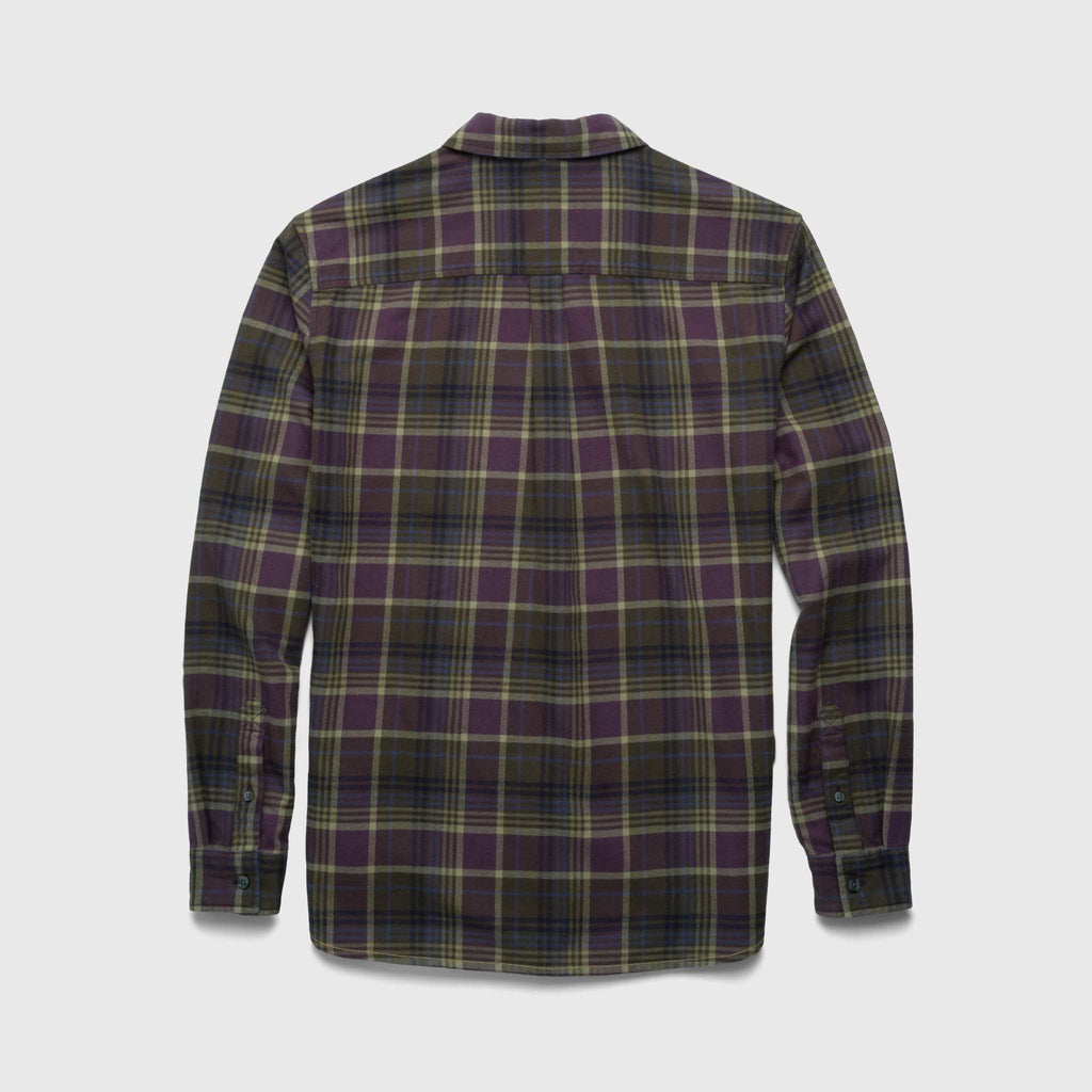 Brian Flannel Plaid Shirt - Grape Combo