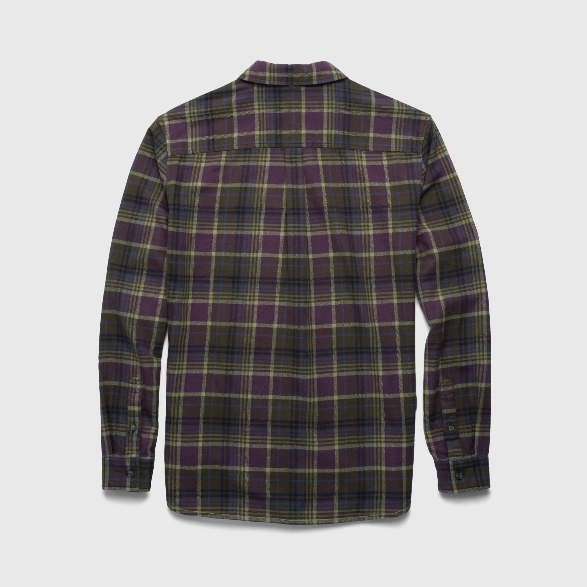 Brian Flannel Plaid Shirt - Grape Combo