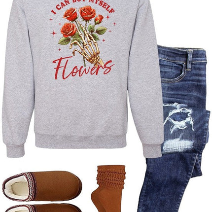 I Can Buy Myself Flowers Graphic Sweatshirt
