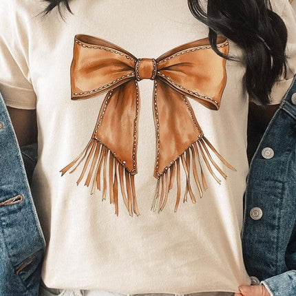 Western Cowgirl Bow Graphic Tee