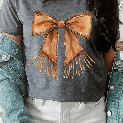 Western Cowgirl Bow Graphic Tee