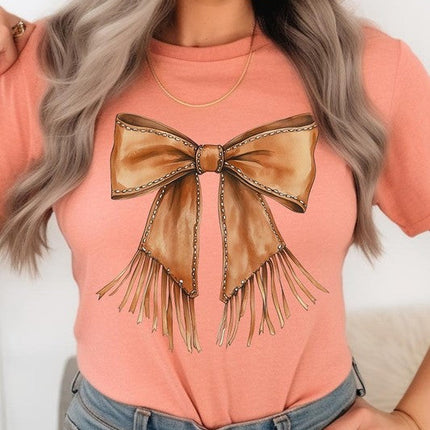 Western Cowgirl Bow Graphic Tee