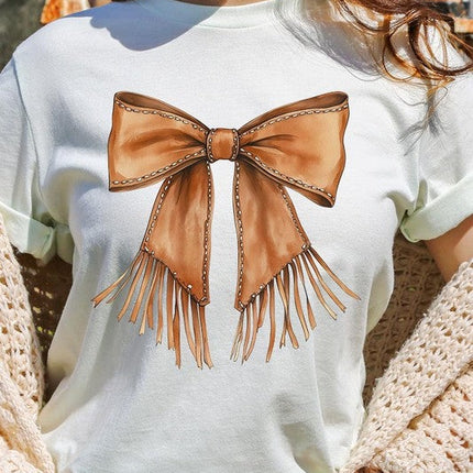 Western Cowgirl Bow Graphic Tee