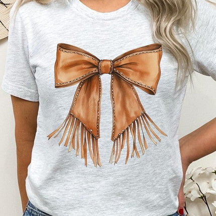 Western Cowgirl Bow Graphic Tee
