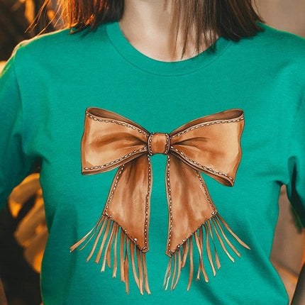 Western Cowgirl Bow Graphic Tee