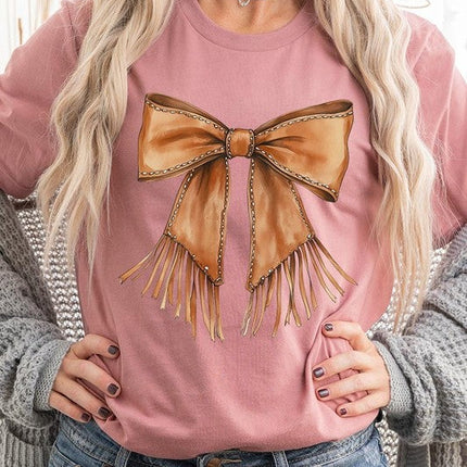 Western Cowgirl Bow Graphic Tee