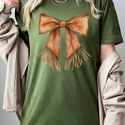 Western Cowgirl Bow Graphic Tee