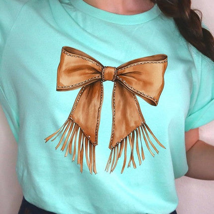Western Cowgirl Bow Graphic Tee