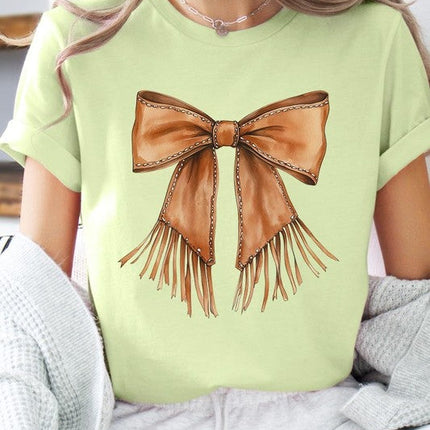 Western Cowgirl Bow Graphic Tee