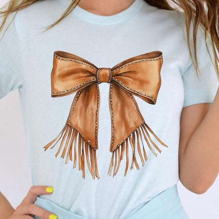 Western Cowgirl Bow Graphic Tee