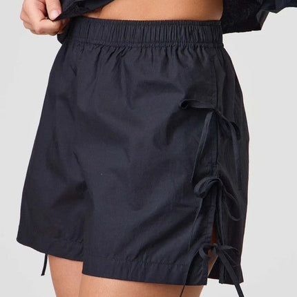 Side Tie bow shorts