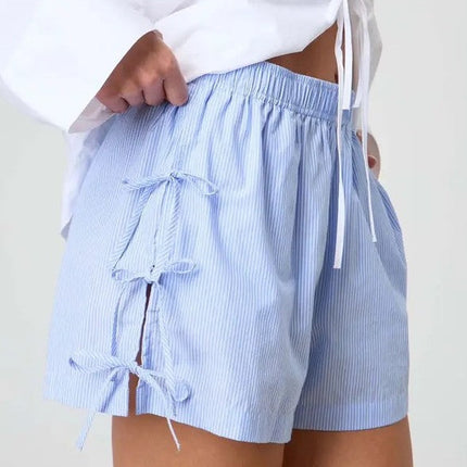 Side Tie bow shorts