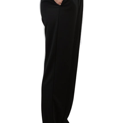 Womens Classic Poly Knit Pants - Pull On Slacks with Elastic Waist