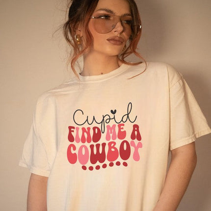Cupid Find Me A Cowboy Graphic Tee