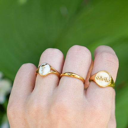 Highs and Lows Signet Ring