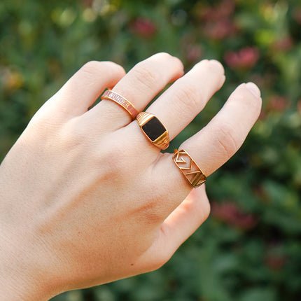 Onyx Signet Ring