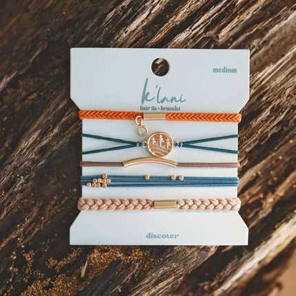 "Discover" Hair Tie Bracelets