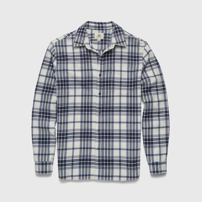 Brian Flannel Plaid Shirt - Jet Stream Combo