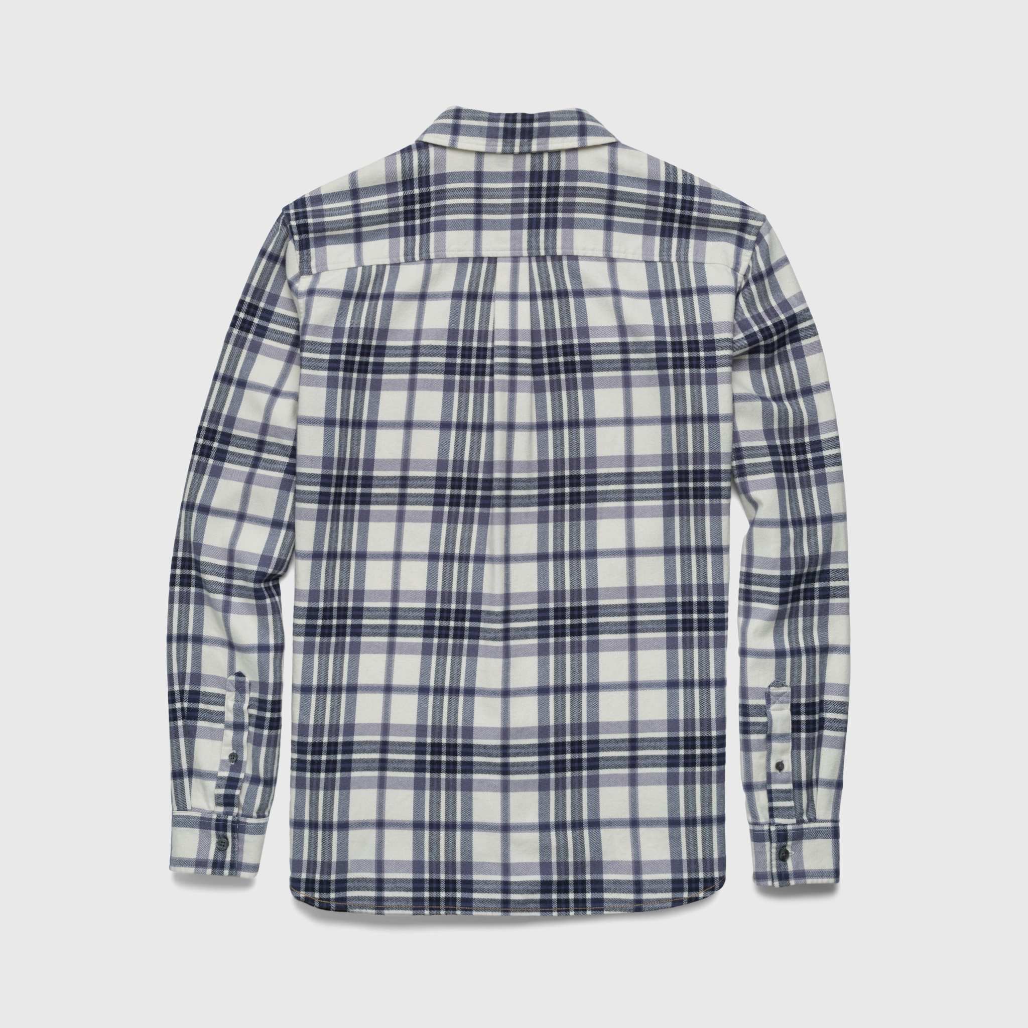 Brian Flannel Plaid Shirt - Jet Stream Combo