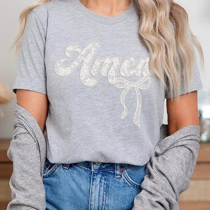 Amen Lace Graphic Tee
