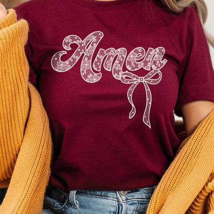 Amen Lace Graphic Tee