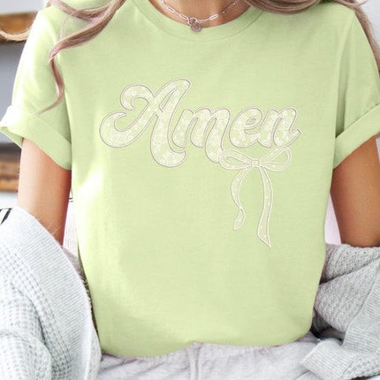 Amen Lace Graphic Tee