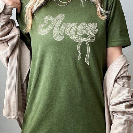 Amen Lace Graphic Tee