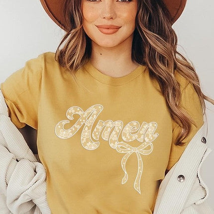 Amen Lace Graphic Tee
