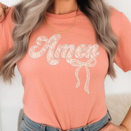 Amen Lace Graphic Tee