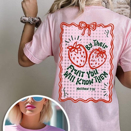 By their Fruit Strawberry Graphic Tee