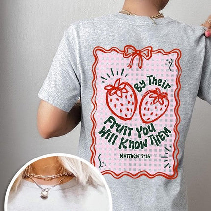 By their Fruit Strawberry Graphic Tee
