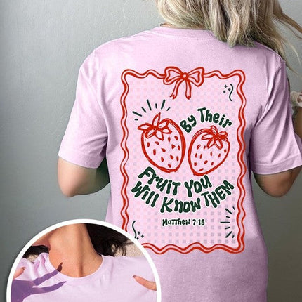 By their Fruit Strawberry Graphic Tee