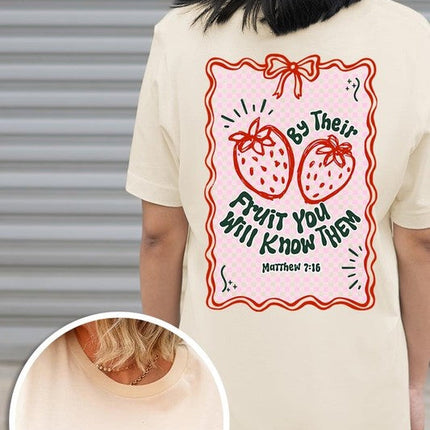 By their Fruit Strawberry Graphic Tee