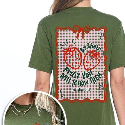 By their Fruit Strawberry Graphic Tee