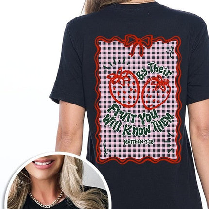 By their Fruit Strawberry Graphic Tee