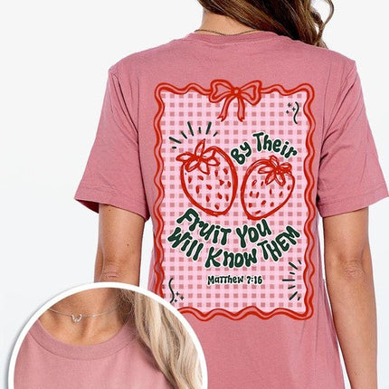 By their Fruit Strawberry Graphic Tee