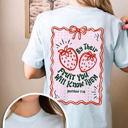 By their Fruit Strawberry Graphic Tee