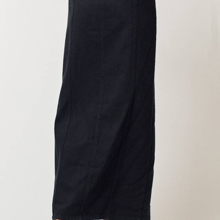 Khaki Skirt w/ Front Slit