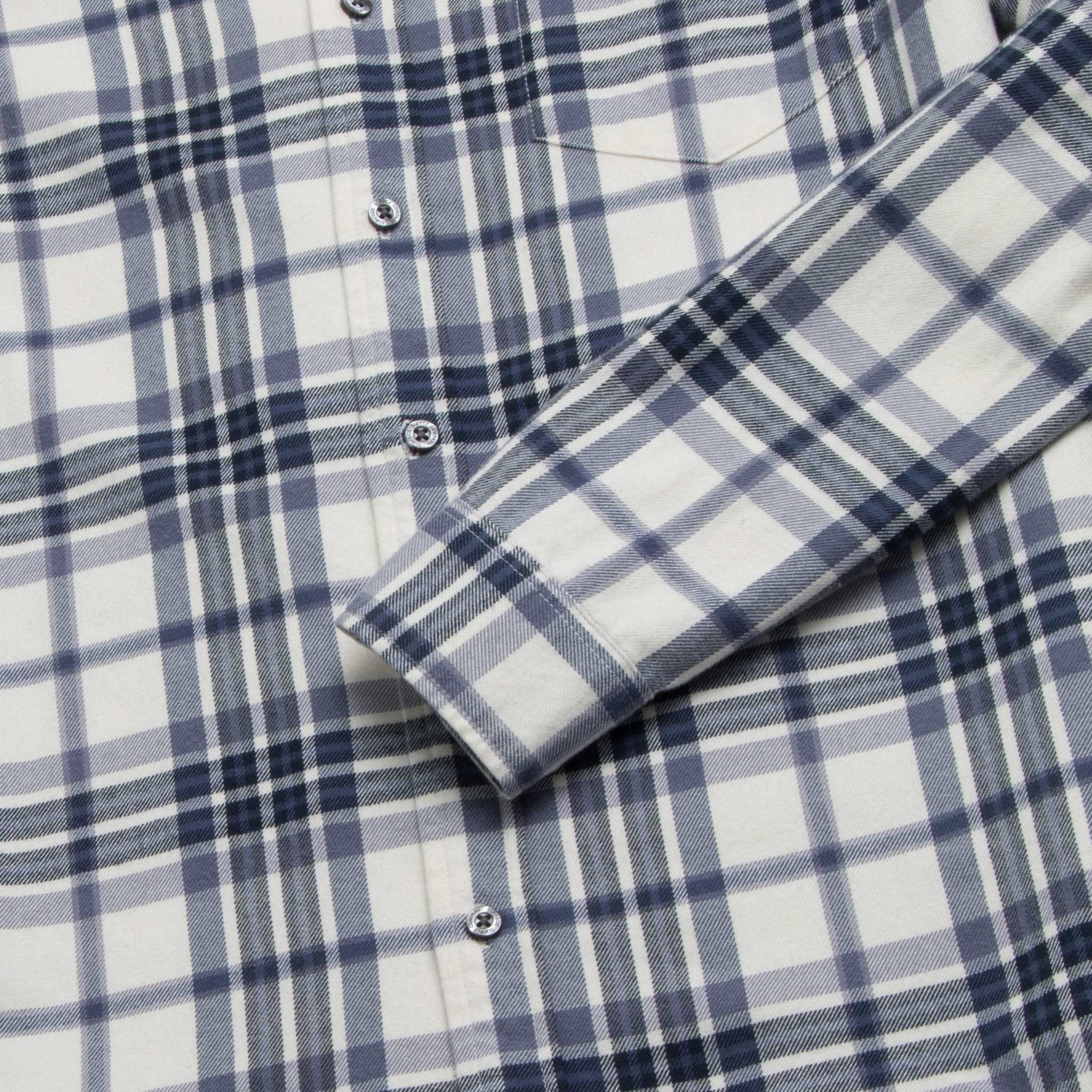 Brian Flannel Plaid Shirt - Jet Stream Combo