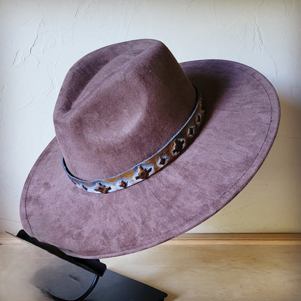 Blue Navajo Western Leather Band w/ Choice of Boho Hat 984x